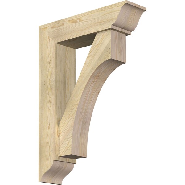 Ekena Millwork Westlake Traditional Rough Sawn Bracket w/ Offset Brace, Douglas Fir, 8"W x 30"D x 42"H BKT0806X30X42WTL01RDF - main